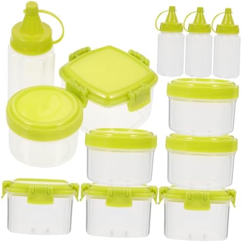 12-Piece Square squeezing Condiment Set for Everywhere