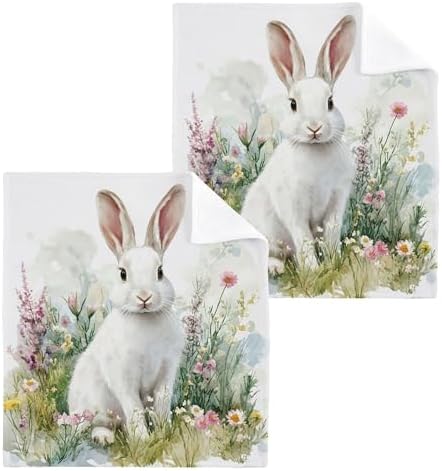 Kigai Cute Rabbit Washcloth Set
