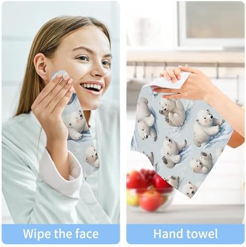 Soft-absorbent 12x12 cotton washcloths set for everyday use