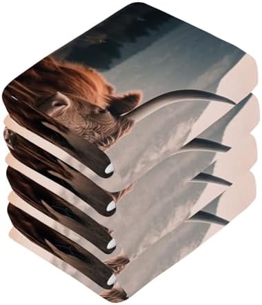 Luxury Scottish Cow Washcloth Set - Soft Reusable Perfect for Relaxation