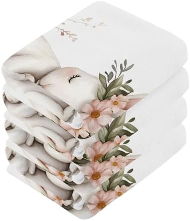 Kigai Hugging Bunny 4-Pack Soft Washable and Gentle