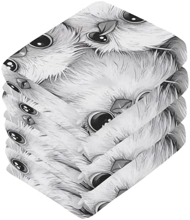 Msyxl 2-Piece Birds Pattern Washcloths Soft Cotton Face Body Towels