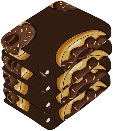 Xigua Chocolate Doughnut Washcloth Set - Fast Drying Towels