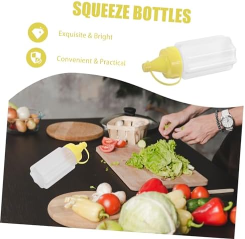 FUNOMOCYA All-Purpose Condiment Squeeze Bottles 4 Pack
