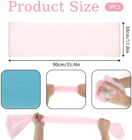 3 Pcs Exfoliating Scrub Cloth for Body