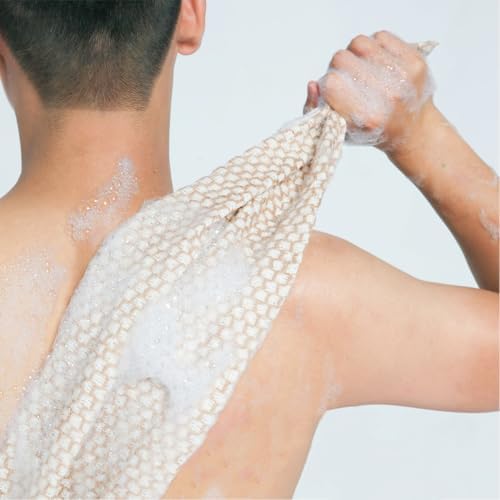 Eco-Friendly Jute Back Body Exfoliating Washcloth Towel for Men Women