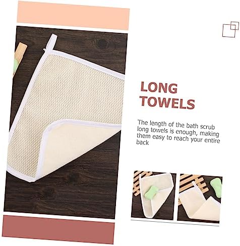 4-Piece Exfoliating Body Scrubbing Towels for Deep Skin Care