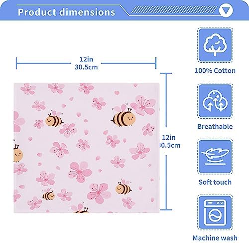 Luxury Pink Cherry Blossom Bath Towels 2 Pack