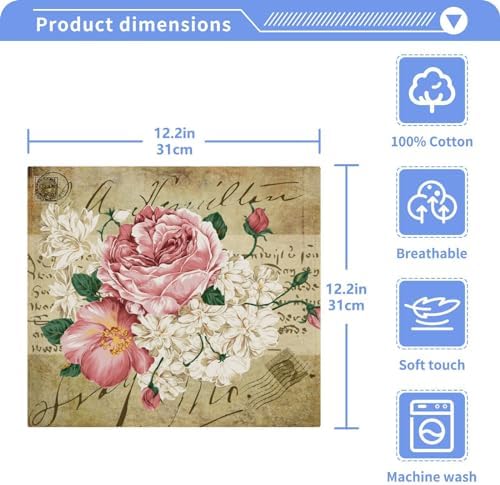 Luxury Floral Washcloth Set for bath beyond
