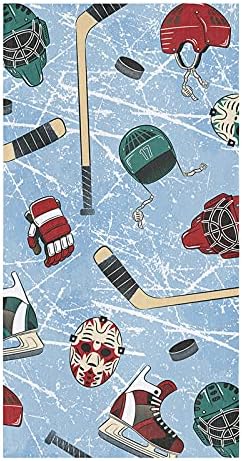 2Pack Microfiber Kitchen Towels with Sport Hockey Pattern