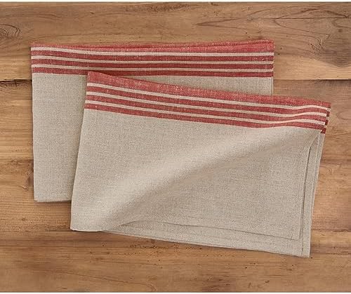 Solino Home Premium 100 Pure Linen Kitchen Towels Set of 2