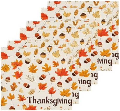 Xigua Autumn Leaves Washcloth Set Best for Handheld Use