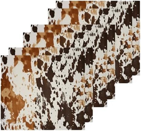 Soft Absorbent Cow Print Washcloths for Home Travel