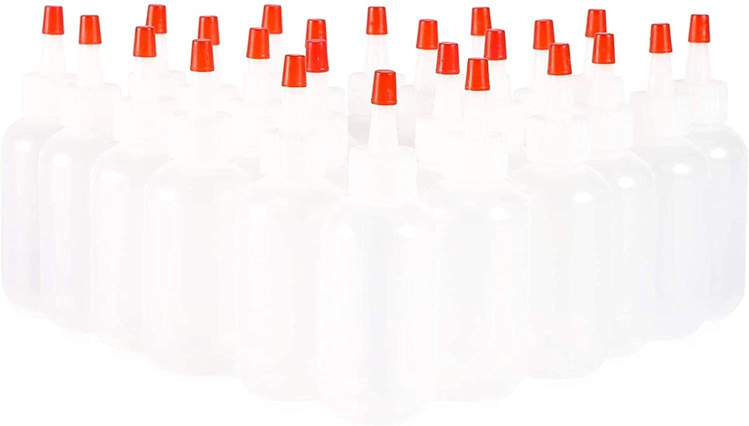 Juvale Boston Round Squeeze Bottles