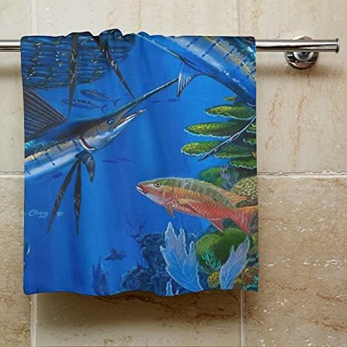 Stilvoll Sailfish Design Washcloths for Bathroom Kitchen Hotel
