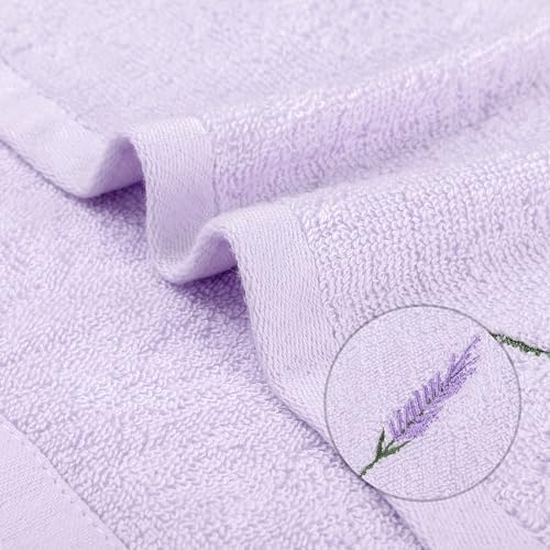Coolant Lint-Free Cotton Washcloths 13x13 - 4Pack - Light Purple
