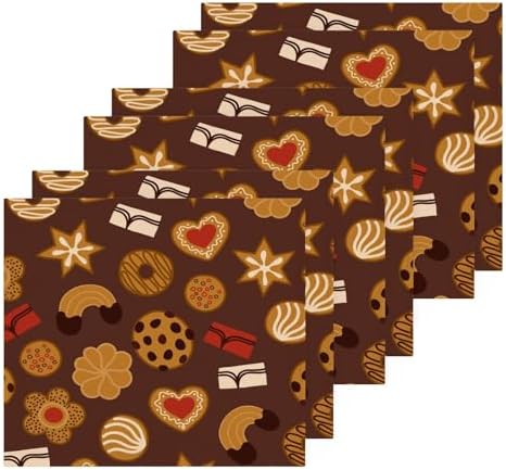 Kigai Christmas Cookie Washcloth Set - Pure Cotton Soft Absorbent for Bath