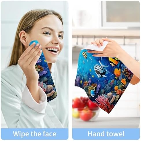 Kigai Ocean Fish Washcloth Set