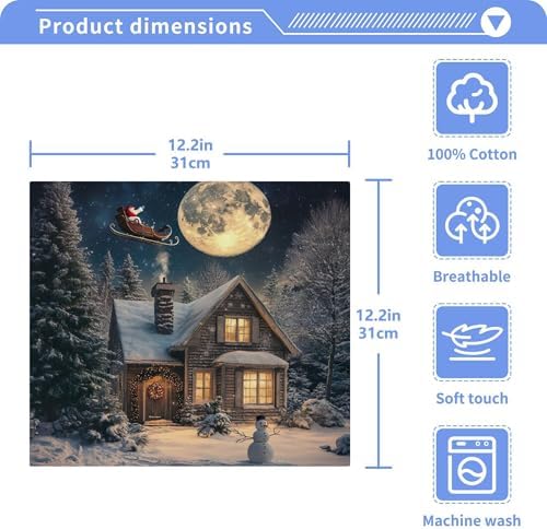 Xigua 12x12 Holiday Washcloth Set - 2-12 Pcs