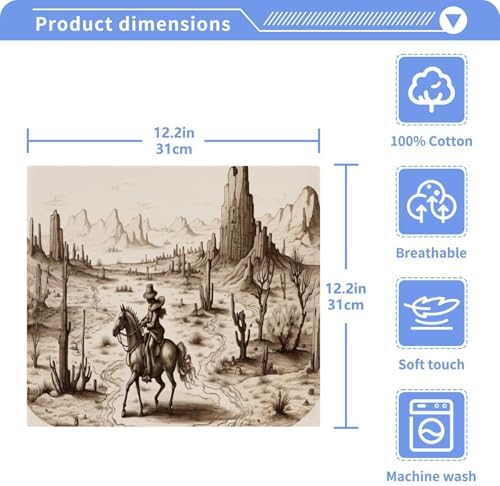 Cowboy Washcloths 2 Pack