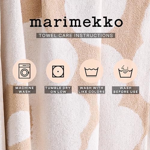 Marimekko Unikko Terry Washcloth Red