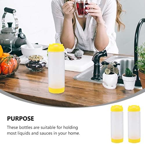 Two-Headed Squeeze Bottle with Endless Storage for Kitchen