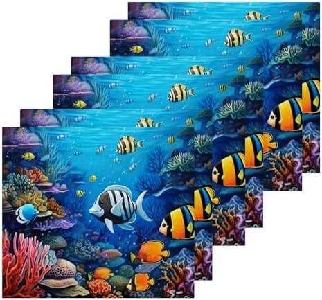 Kigai Ocean Fish Washcloth Set