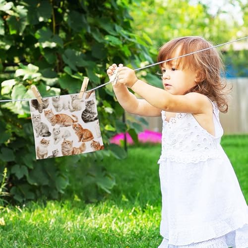 2-Pack Playful Cats Washcloths for Bathroom 1