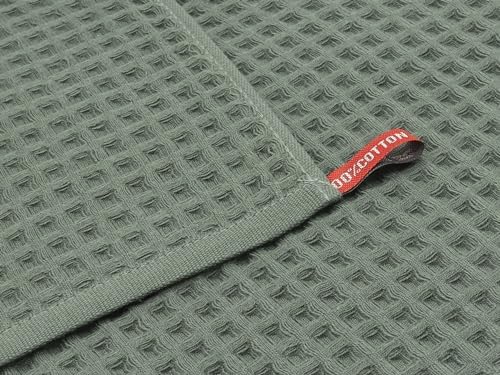 Exceptional Cotton Waffle Wash Cloths Soft Thin and Durable 13x13 inch 6-Pack