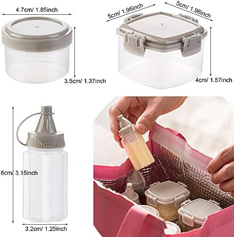 Convenience 8 Mini Squeeze Condiment Bottles for Every Day