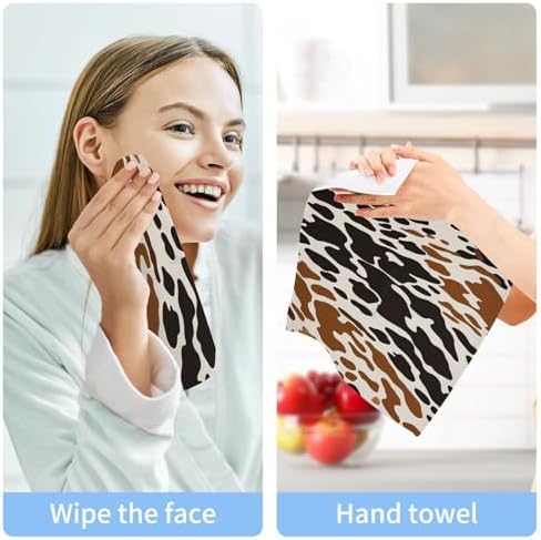 Xigua Cow Print Washcloths