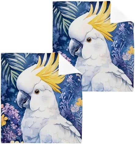 Kigai Cockatoo Washcloth 2-Pack