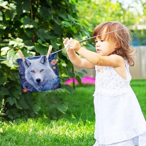 Kigai White Wolf 4 Pack Washcloths