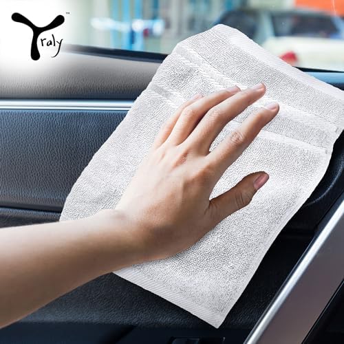 Luxury Wash Cloths 12 Pack Soft Absorbent 13x13 Inch - White