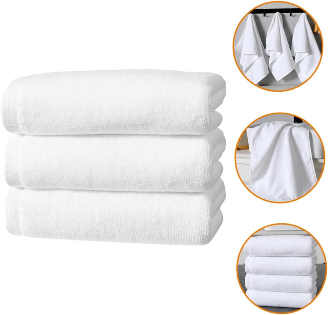 3-Piece Multi-Purpose Cotton Towels for Bathroom Gym