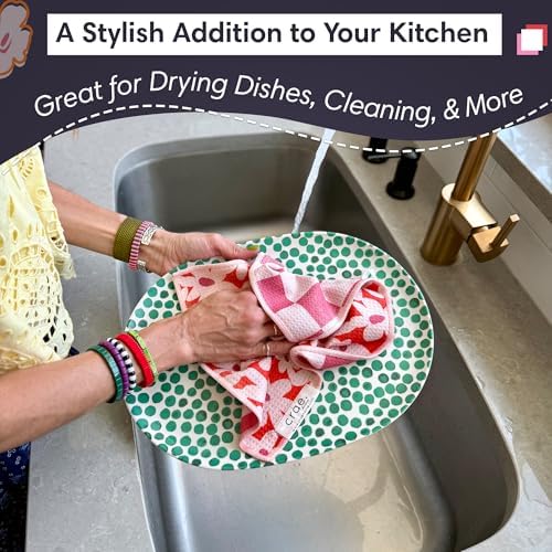 Reversible Microfiber Washcloths 12x12 Eco-Friendly Cleaning Cloths for Kitchen Home