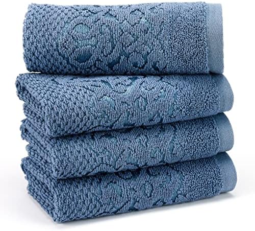 EastNBlue Galata Premium 100 Turkish Cotton Washcloths 4 Pack