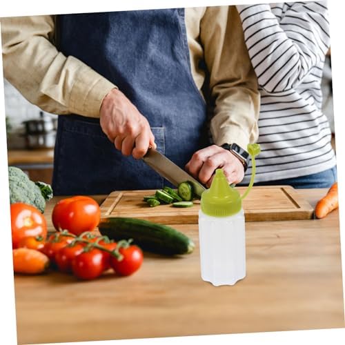 4-Piece Set of Eco-Friendly Olive Oil Condiment Squeeze Bottles