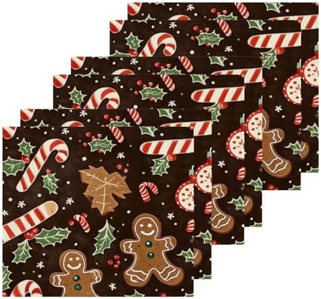 Perfect Gift - Christmas Cookie Washcloth Set for Family Friends
