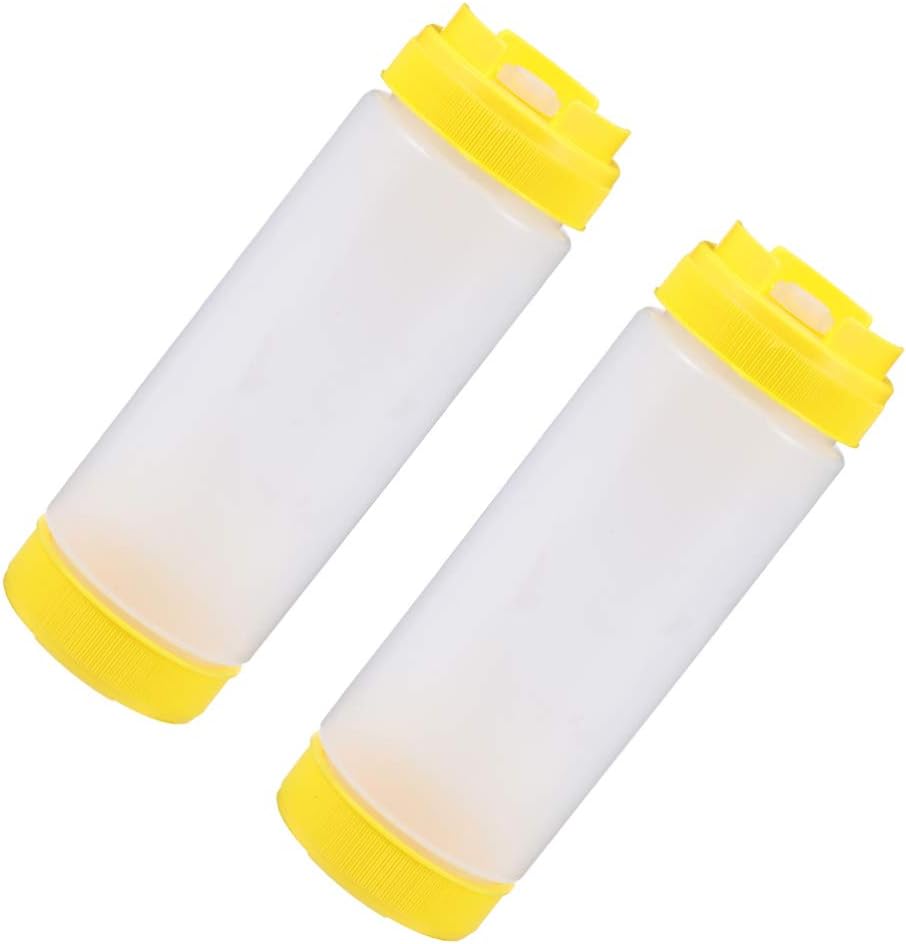 Hemoton Two-Headed Squeeze Condiment Bottles