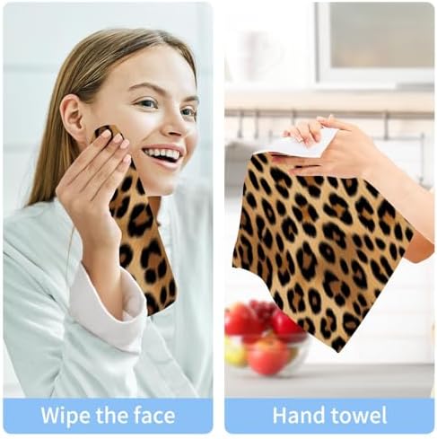 Stunning Leopard Washcloths for Quick Drying and Ultimate Absorption