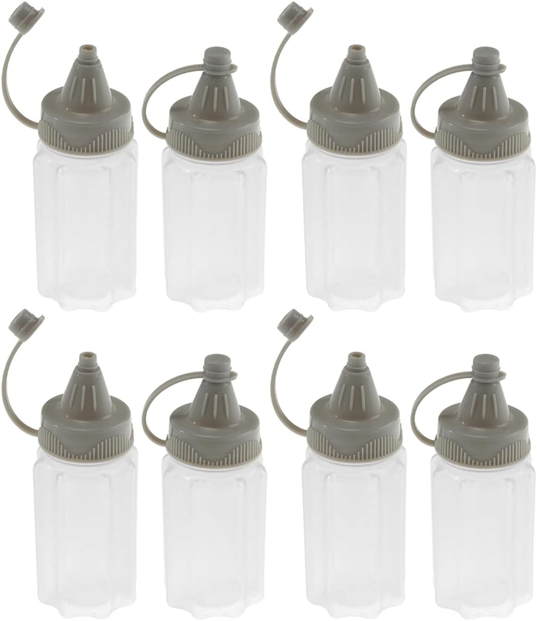 Convenience 8 Mini Squeeze Condiment Bottles for Every Day