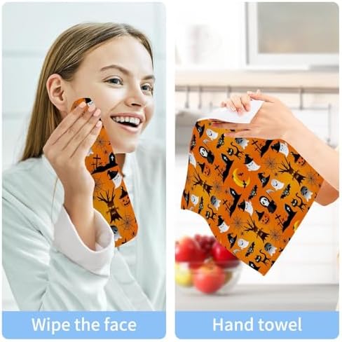 Seamless Halloween Face Towels - bath beyond