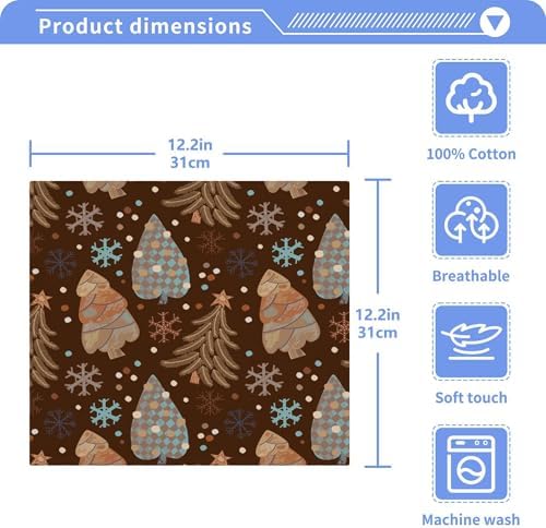Christmas Tree Washcloth Set - 2-12