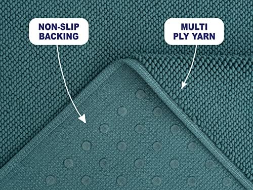 20x34 Inch Soft Cotton Bath MatNon-SlipComfortable for Home Bath Washable