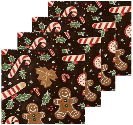 Perfect Gift - Christmas Cookie Washcloth Set for Family Friends
