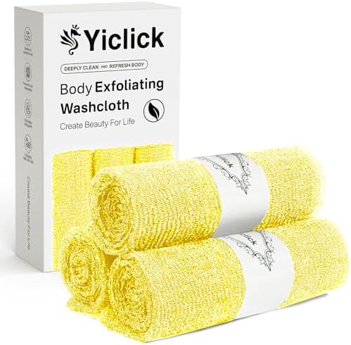 Yiclick Body Exfoliation Washcloth Towels 3-Pack