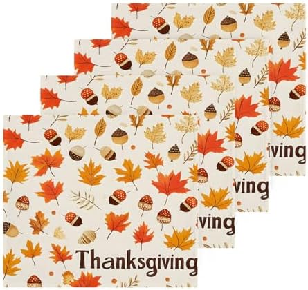 Xigua Autumn Leaves Washcloth Set Best for Handheld Use