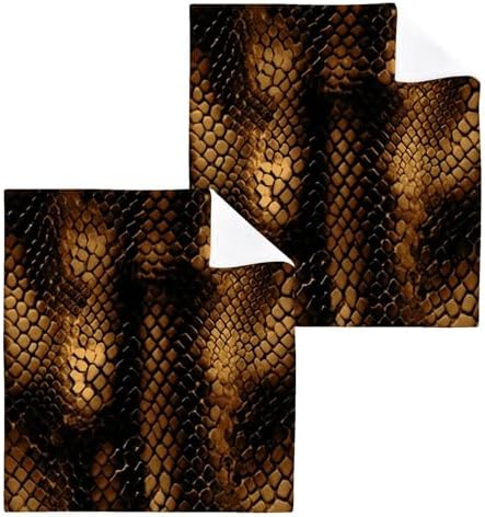 Snakeskin Pure Cotton Washcloths Set