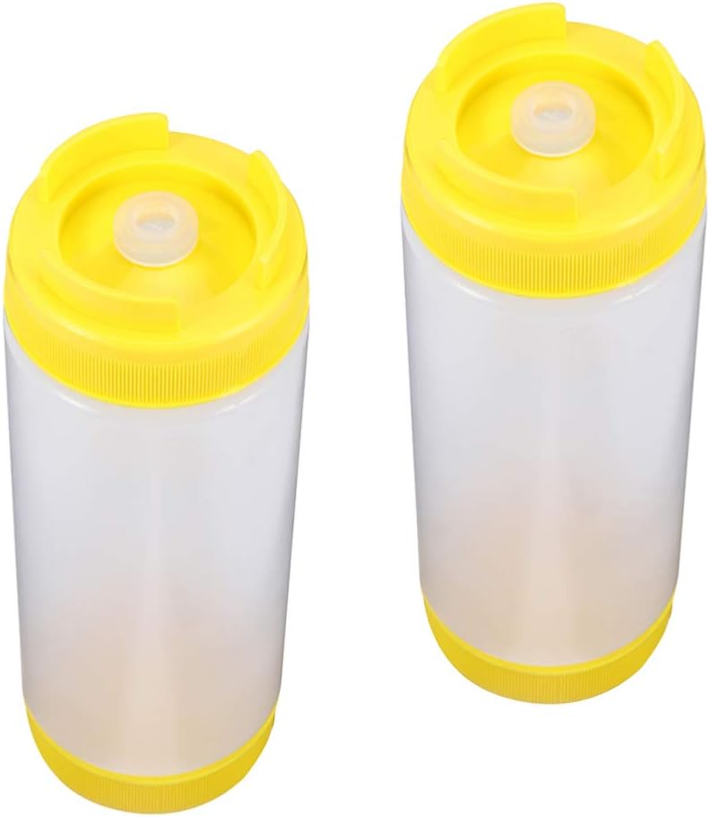 Hemoton Two-Headed Squeeze Condiment Bottles